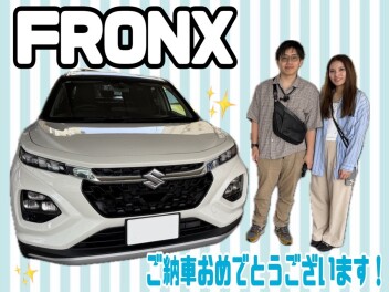 フロンクスご納車おめでとうございます✨